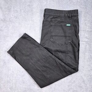 Woolrich Utility Pants Mens 42x30 Black Excellent Stretch Cotton Workwear